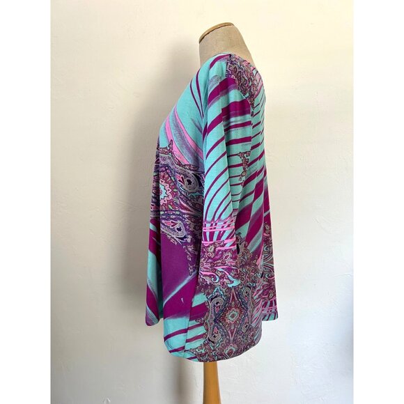 Clara Sunwoo Large 3/4 Sleeve Scoop Neck Tunic - Picture 4 of 8